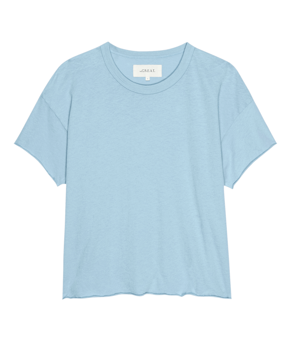 The Crop Tee. Solid -- Vista Blue