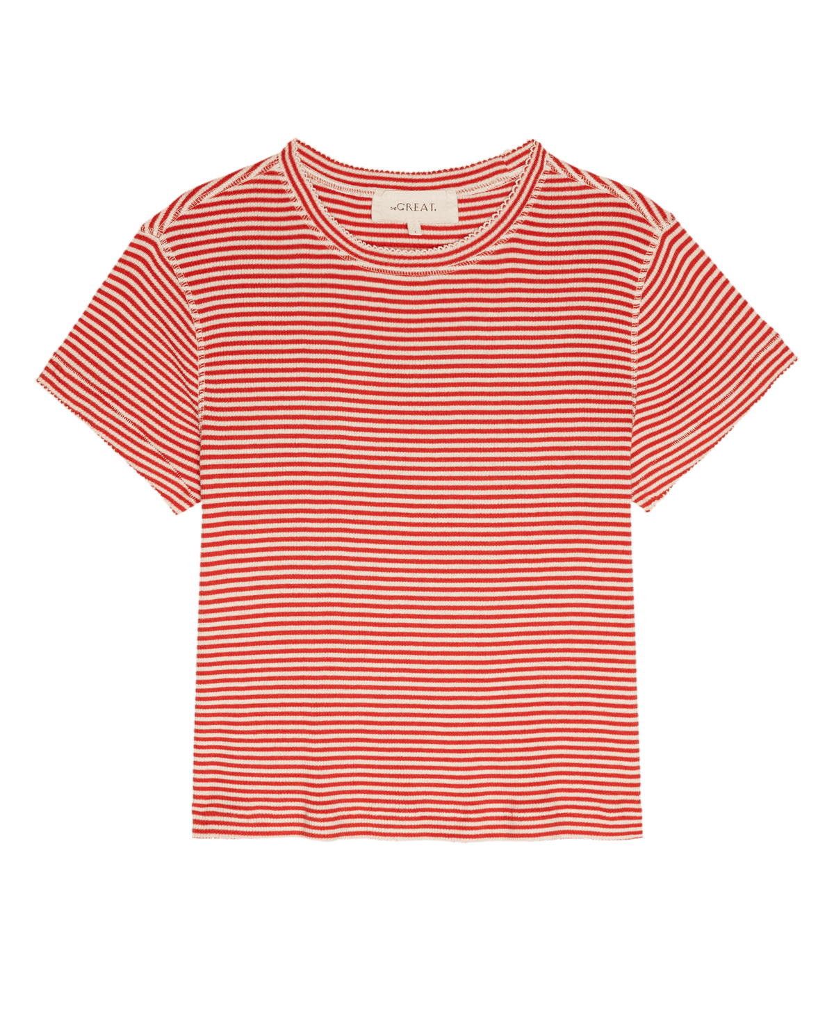 The Little Tee. -- Pimento Stripe