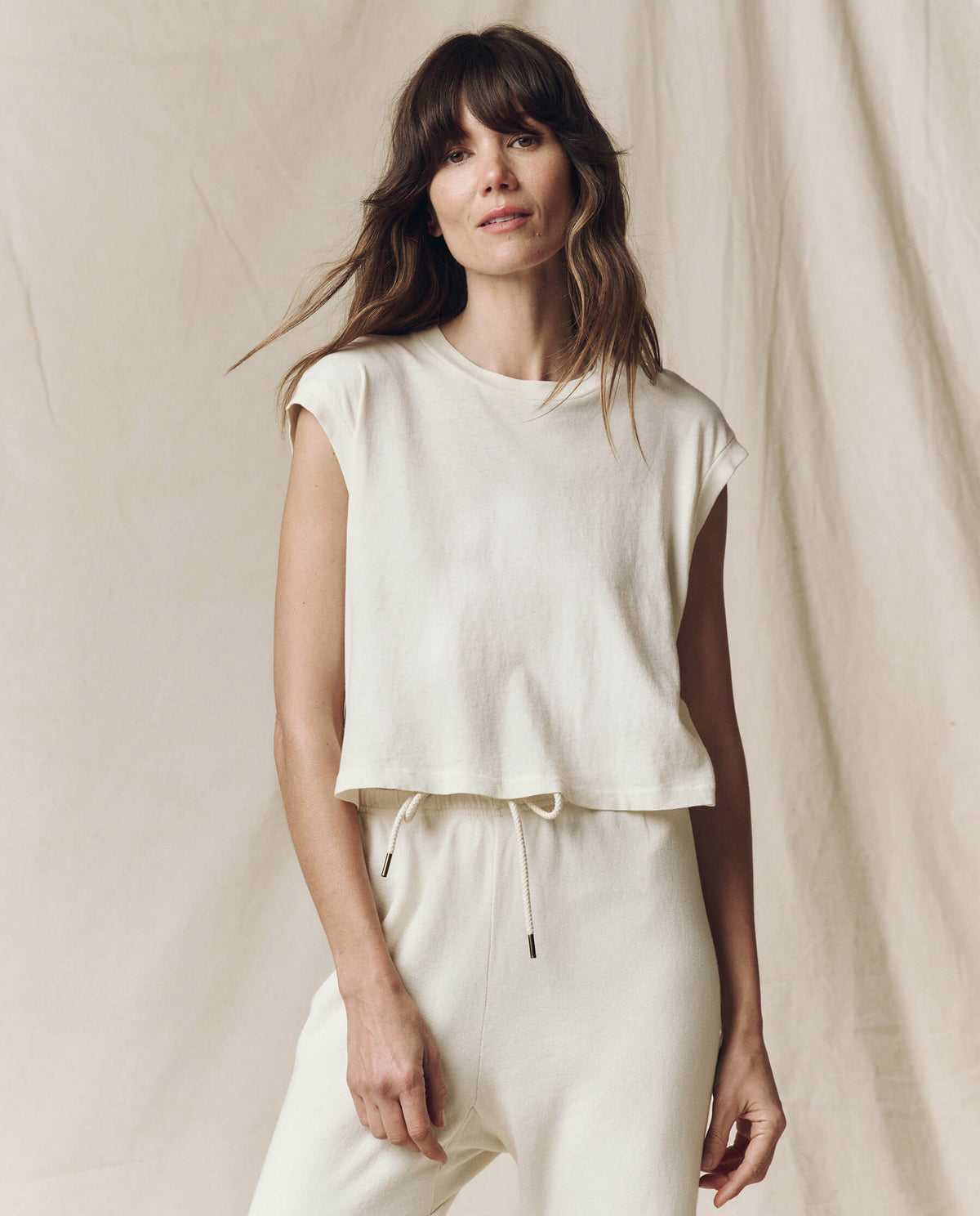 The Square Tee. -- Washed White
