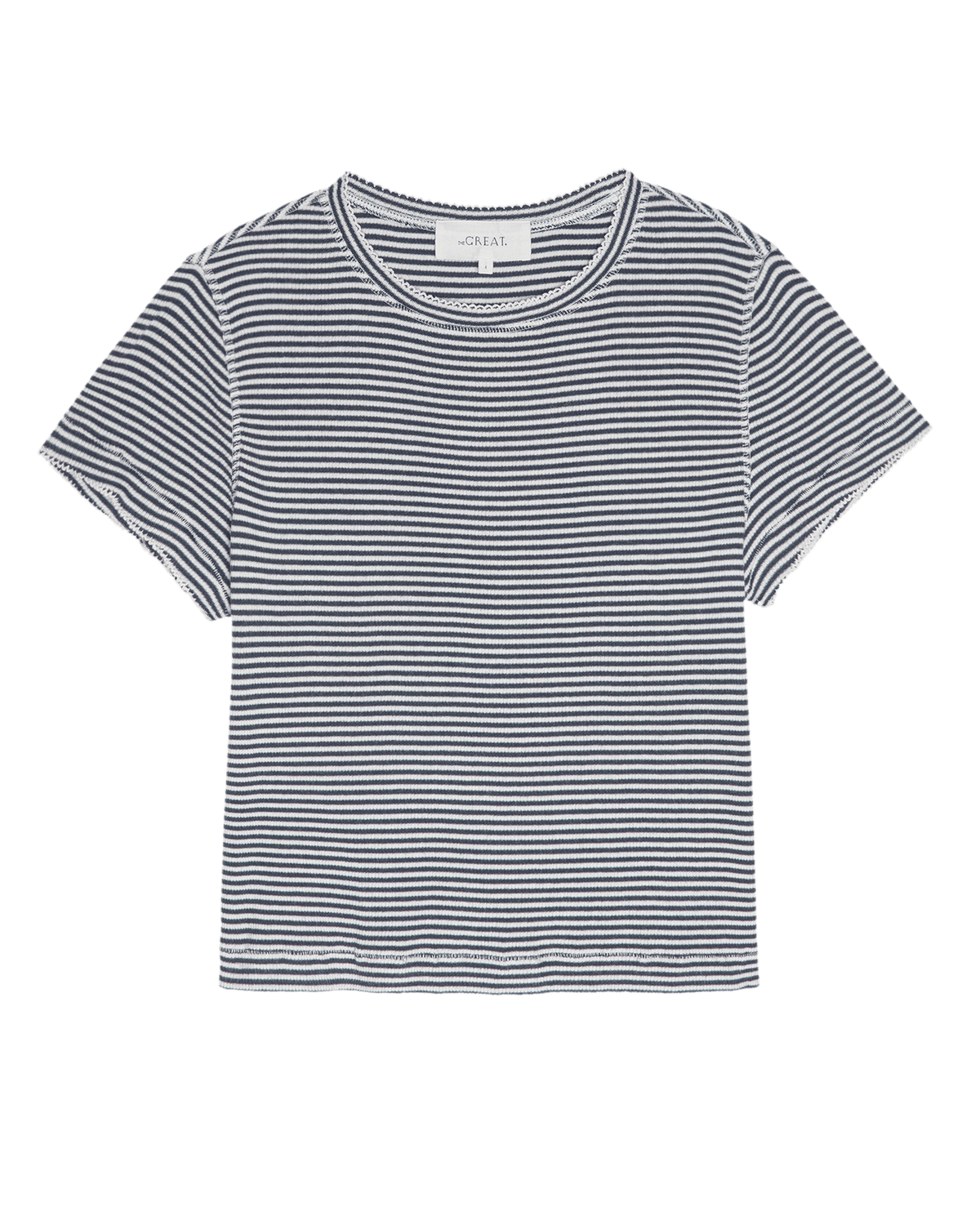 The Little Tee. -- Navy Stripe
